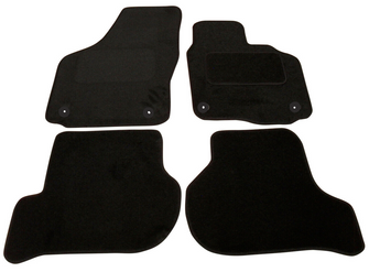 SKODA OCTAVIA SCOUT 2007-on 4 Fixings Driver Mat Set Car Mats