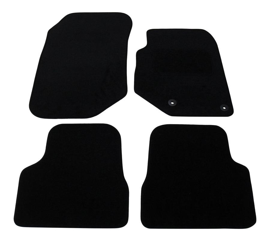 VAUXHALL CORSA B C D E F UNIVERSAL Car Floor Mats Black Carpet & Orange VAUXHALL CORSA B C D E F UNIVERSAL Car Floor Mats Black Carpet & Orange