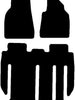 TESLA X 7 seat layout Black Car Mat