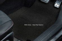 Comfort - Black Car Mats With Heel Pad Inside Car